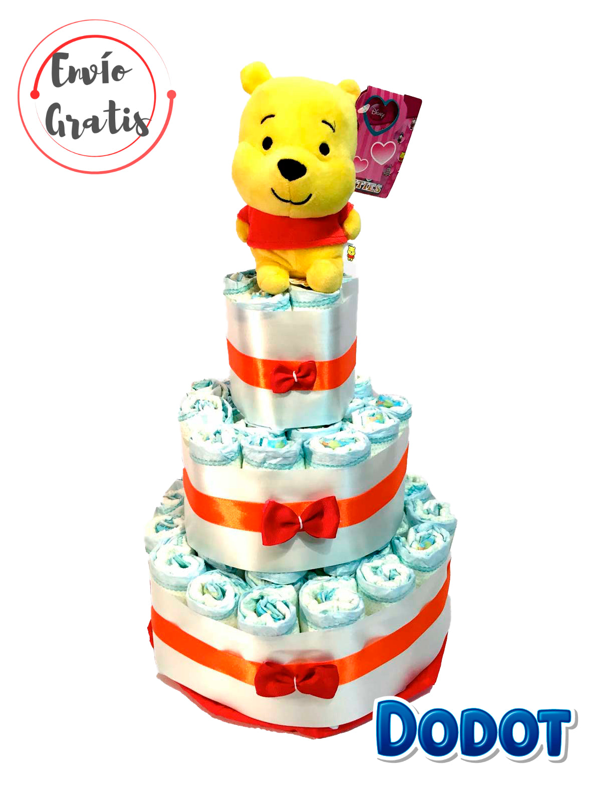 Tarta de pañales DODOT Winnie the Pooh Kids Disney