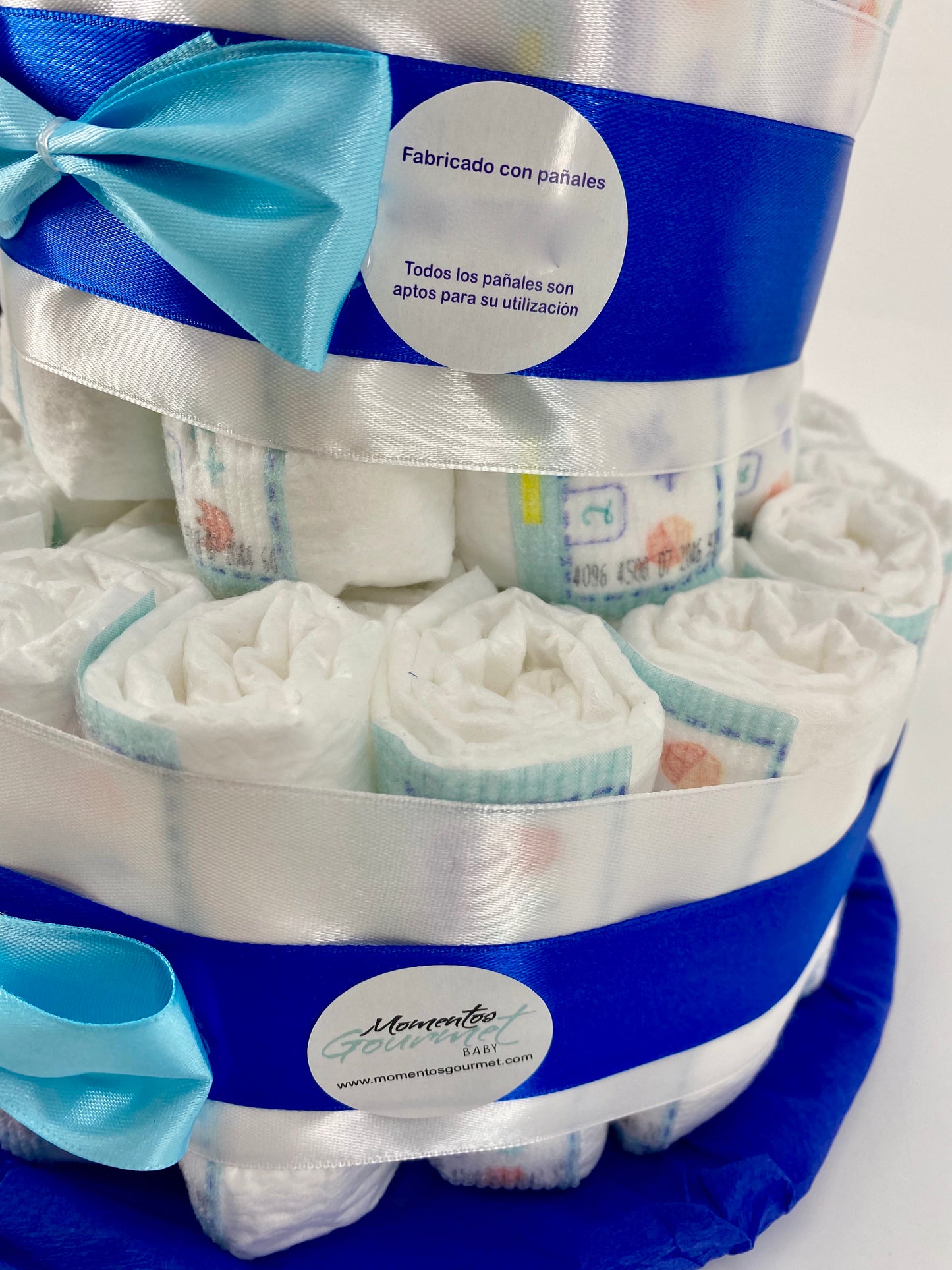 Tarta de pañales Osito Primavera