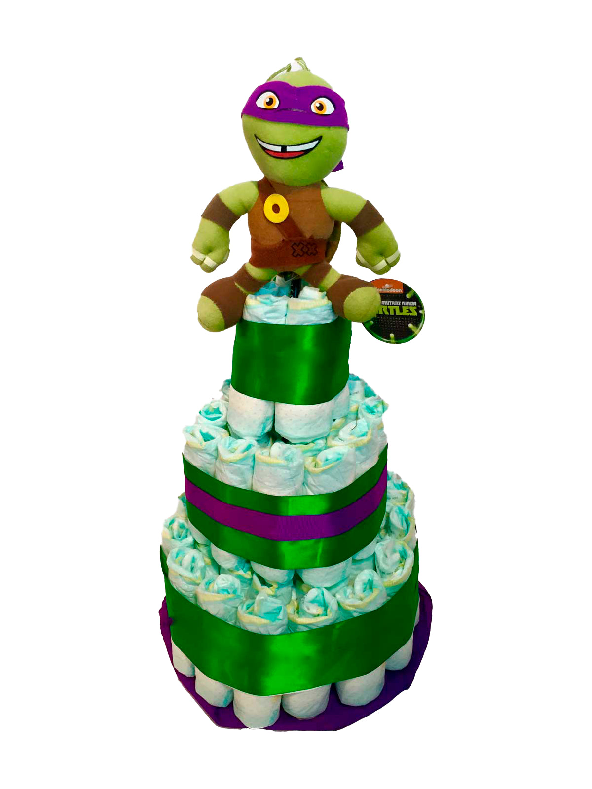 Tarta de pañales DODOT Tortugas ninja