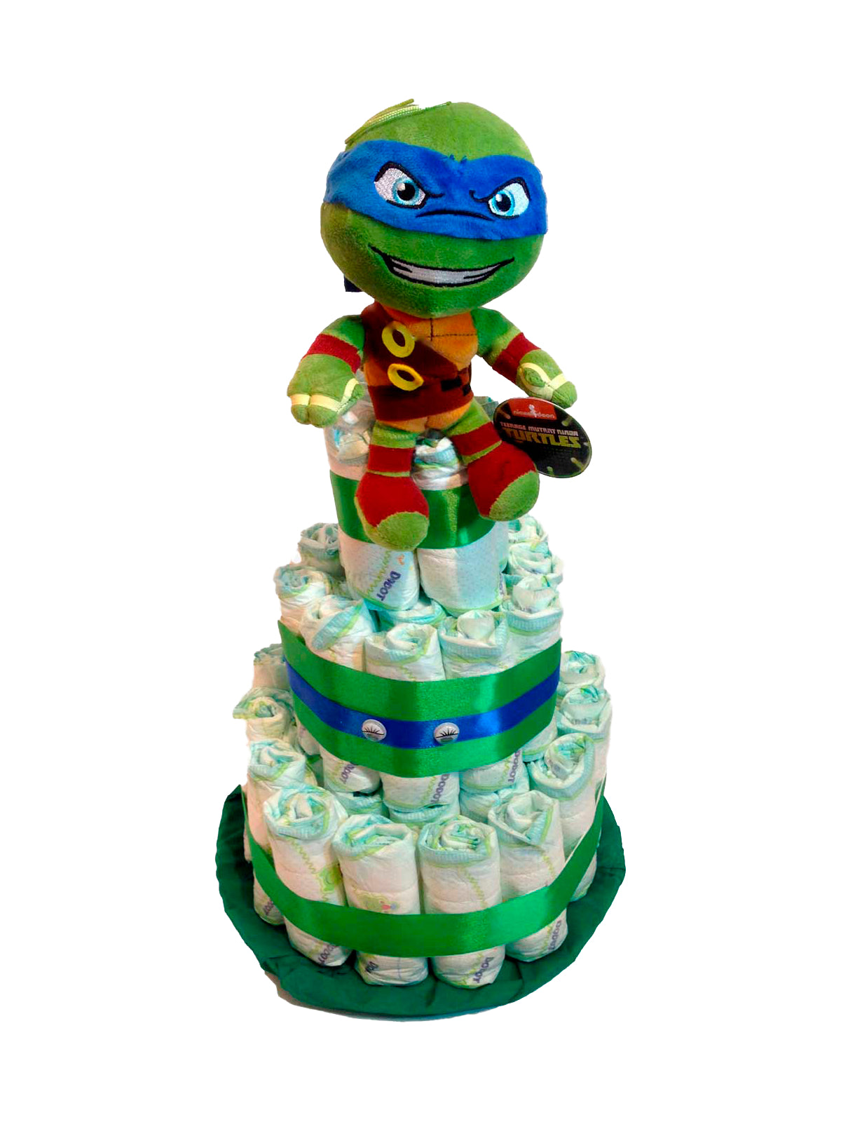 Tarta de pañales DODOT Tortugas ninja