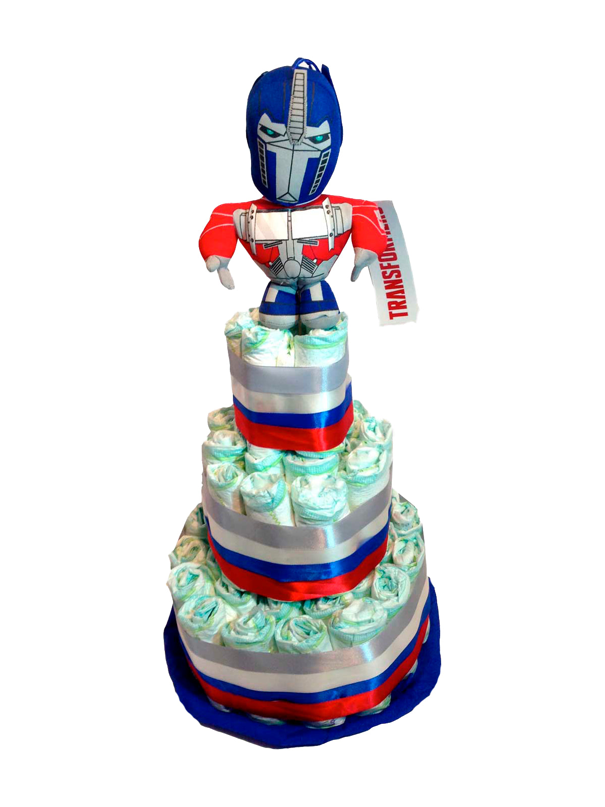 Tarta de pañales DODOT Transformers