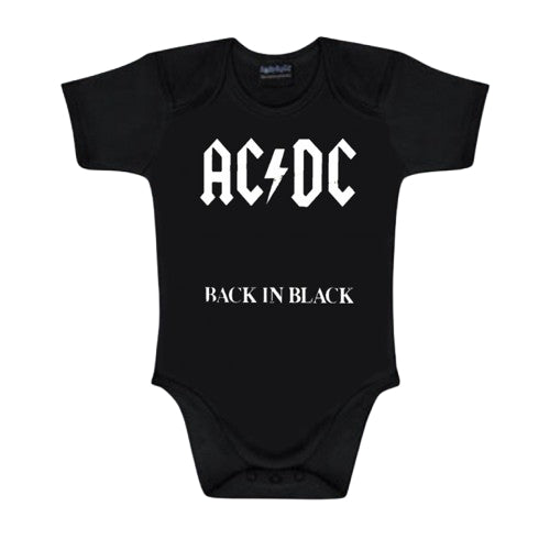 Body negro bebé AC/DC Back in Black