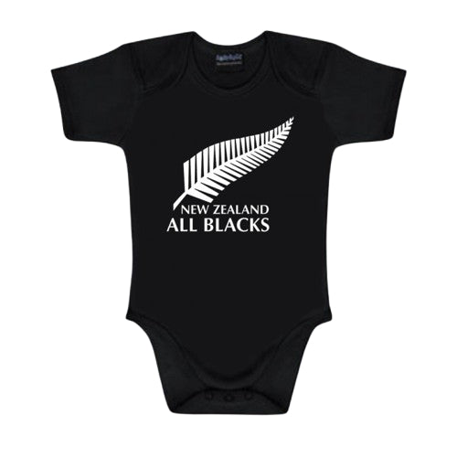 Body negro bebé New Zealand All Blacks