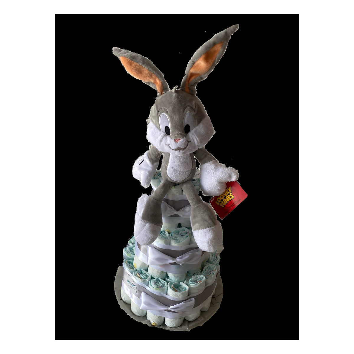 Tarta de pañales Looney Tunes Bugs Bunny