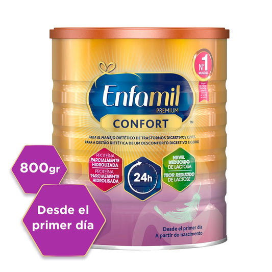 Leche de Fórmula para bebé Enfamil Premium Confort 800gr desde el primer día