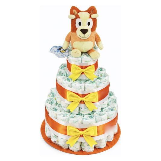 Tarta de pañales Bluey Bingo MomentosGourmet
