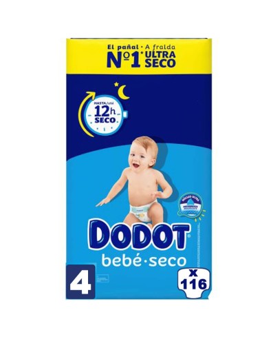 Pañales DODOT 12 horas seco talla 4 (de 9 a 14 kg)