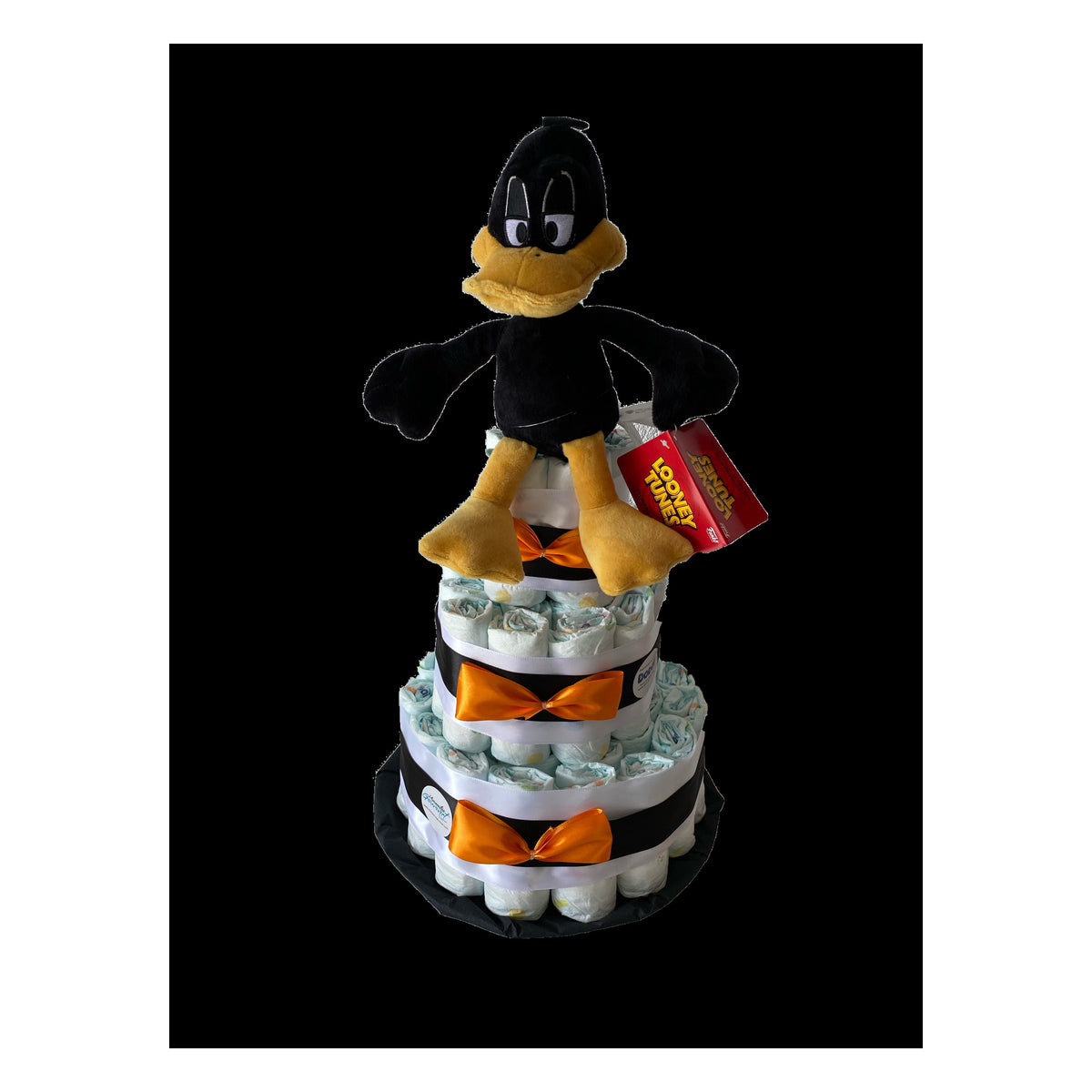 Tarta de pañales Looney Tunes Pato Lucas