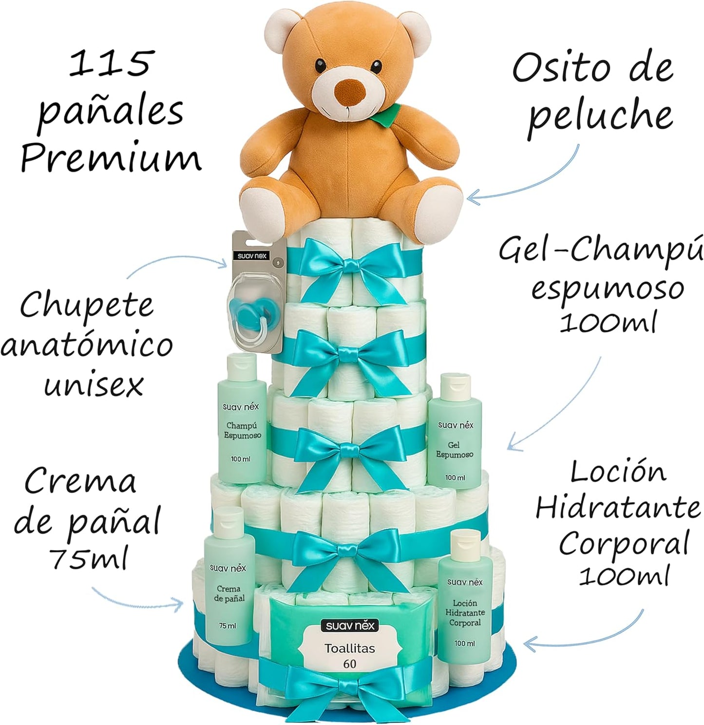 Tarta de pañales Suavinex