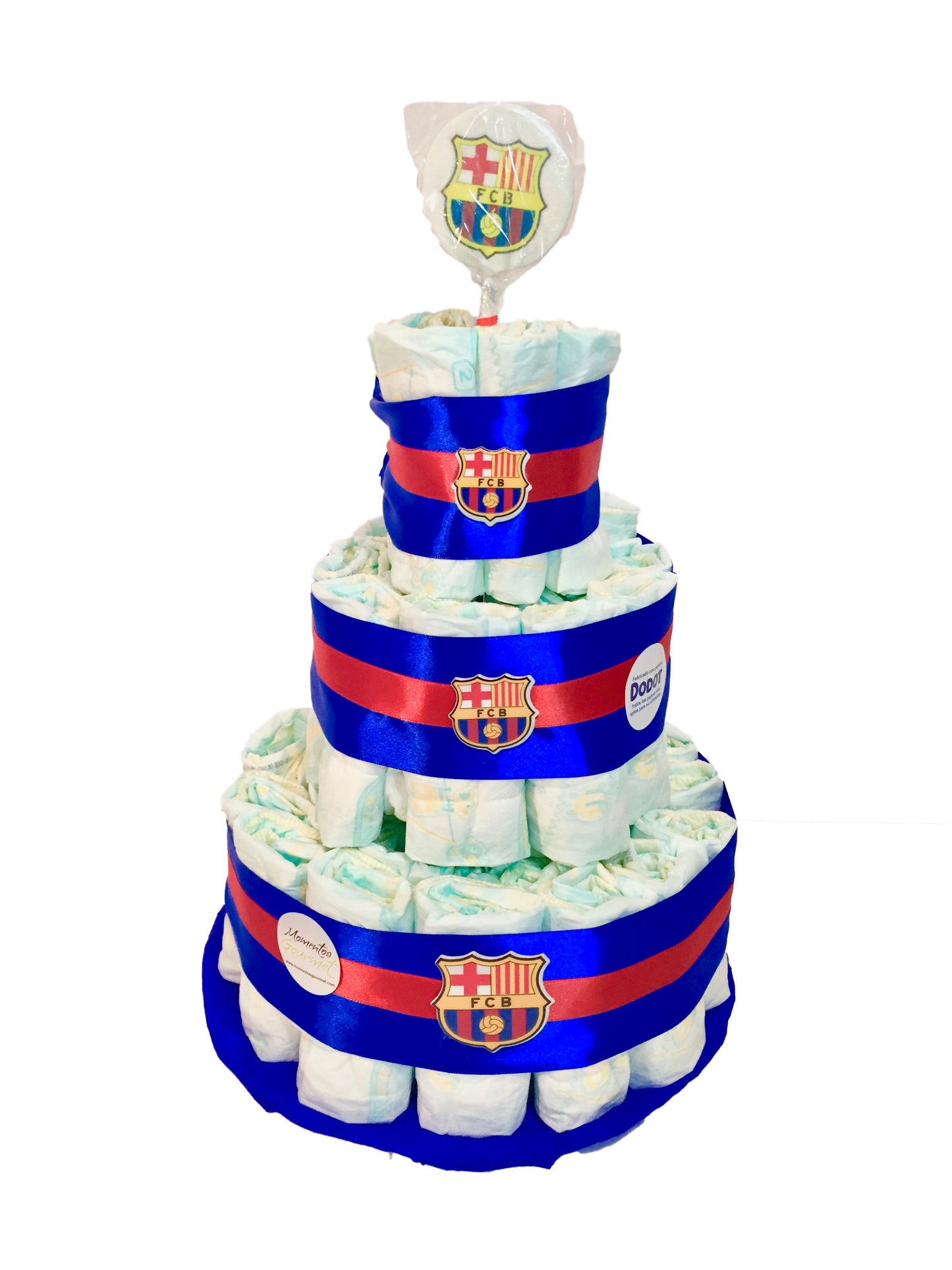 Tarta de pañales DODOT F.C. Barcelona