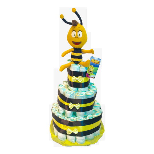 Tarta de pañales Abeja Maya (Willy)