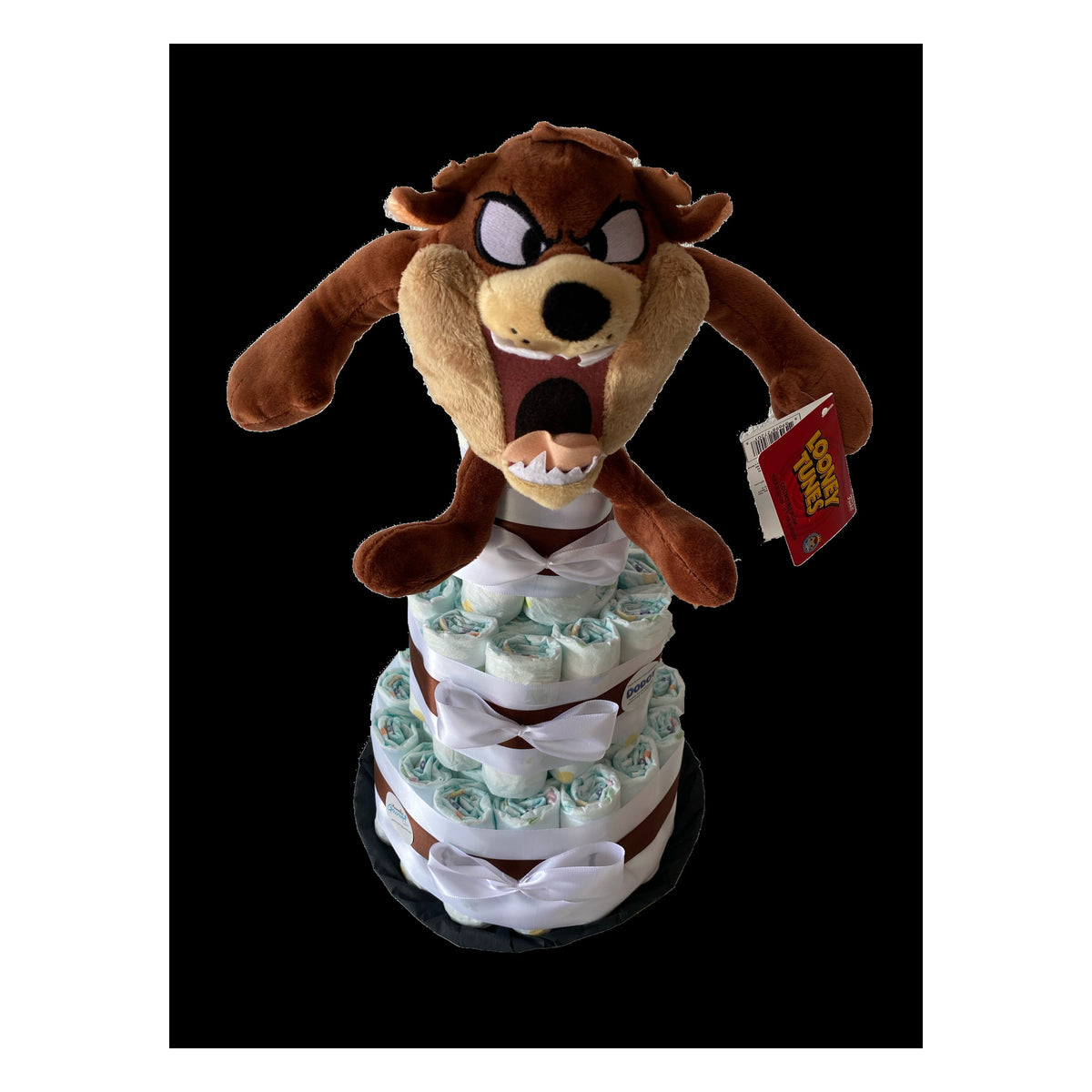 Tarta de pañales Looney Tunes Demonio de Tasmania